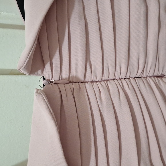 NWT POWDERY LIGHT PINK DRAPED BALLOON MINI DOLL DRESS - Picture 14 of 15